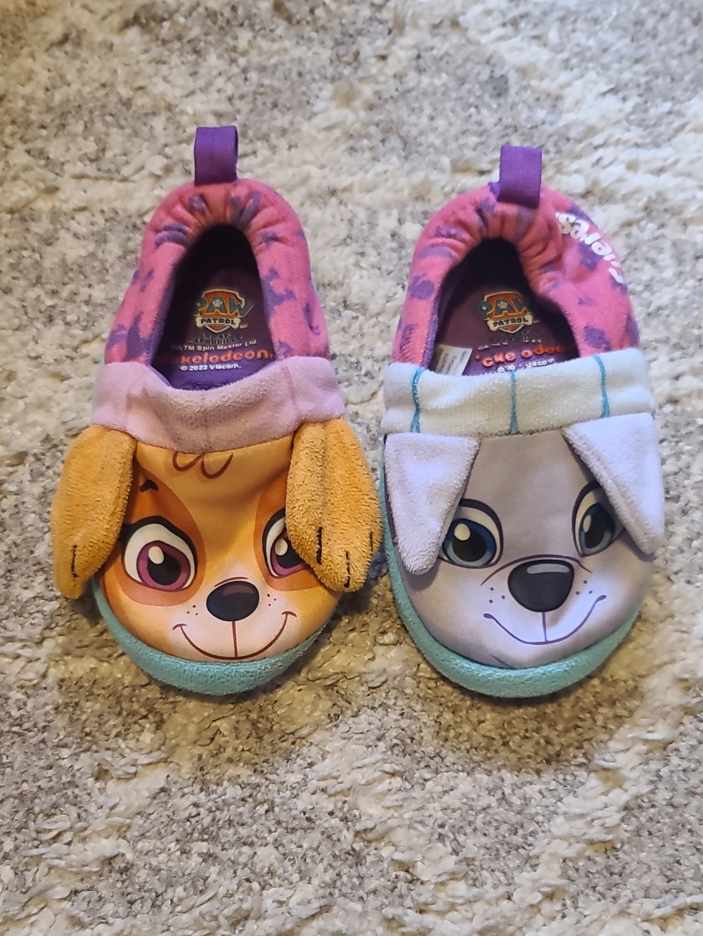 10 for $25 - Nickelideon Paw Patrol Toddler Girls 7/8 Skye & Everest Slippers